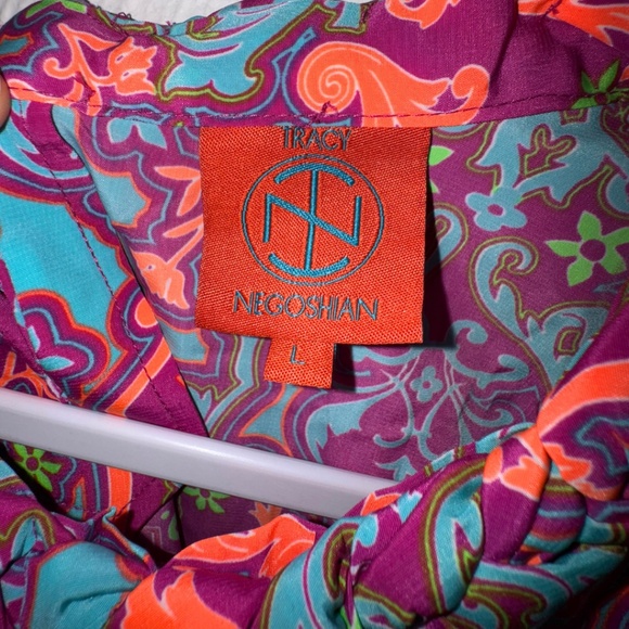 Tracy Negoshian Womens Sleeveless Shift Dress Size Large - Picture 3 of 13